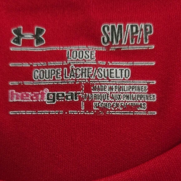 Under Armour Men's Vibrant Red Short Sleeve Tee SM - Picture 3 of 3